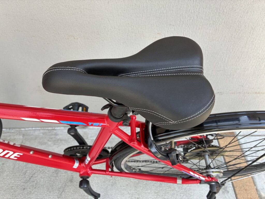 サドル交換後の自転車